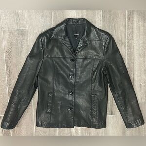 Anonymous John Carlisle Leather Jacket Size M – Black, Lined with 38” Chest